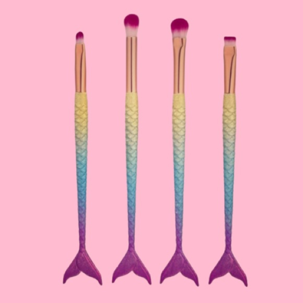 4 pcs. Rainbow Mermaid brush set